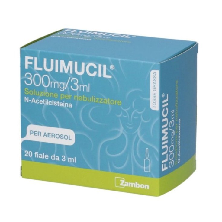 Fluimucil 300mg/3ml Soluzione Nebulizzatore con N-Acetilcisteina, 20 Fiale