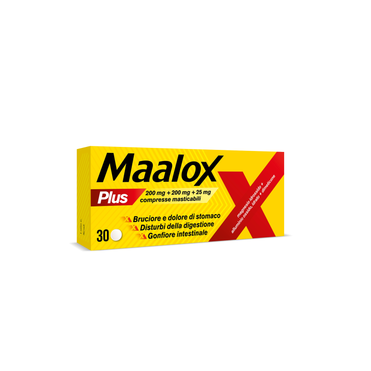 Maalox Plus Dispositivo Medico 30 Compresse Masticabili Maalox Plus Dispositivo Medico 30 Compresse Masticabili