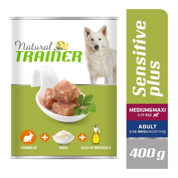 Natural Sensitive Plus No Gluten Medium & Maxi Adult con Coniglio e Riso - 400GR