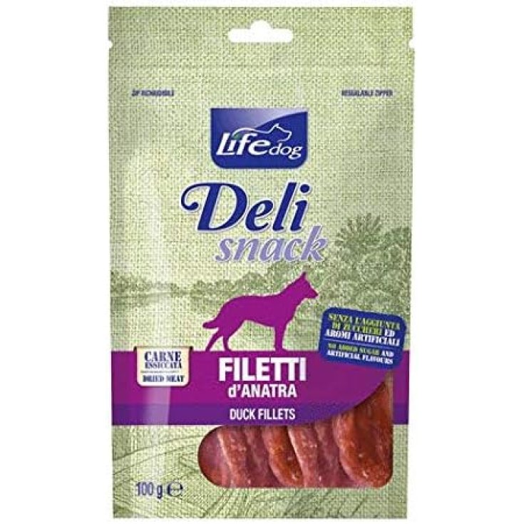 LIFE DOG CHIPS ANATRA MIRTILLI 100G