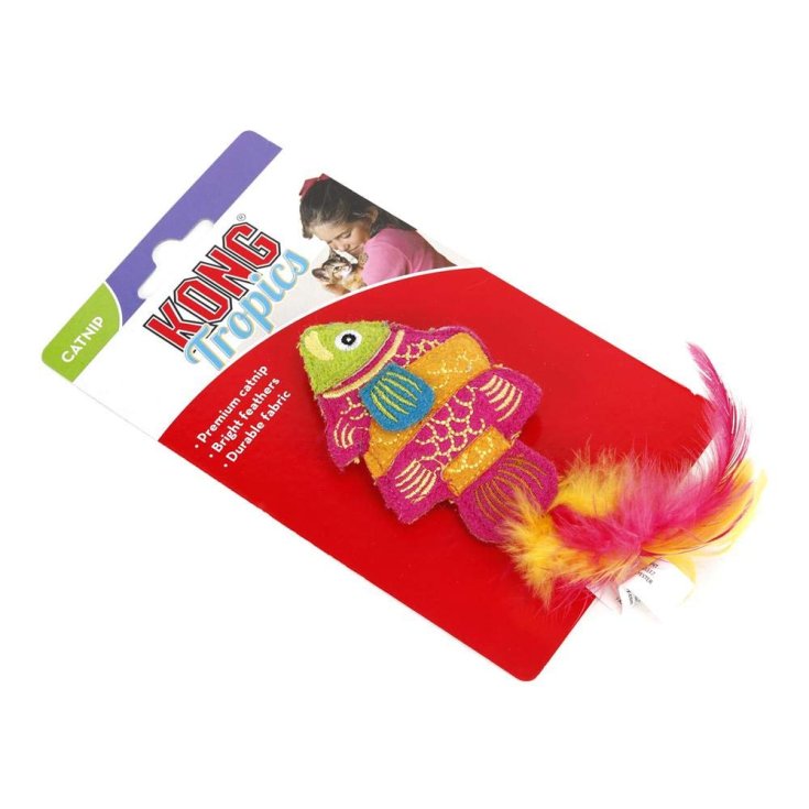 KONG TROPIC FISH TOY PINK