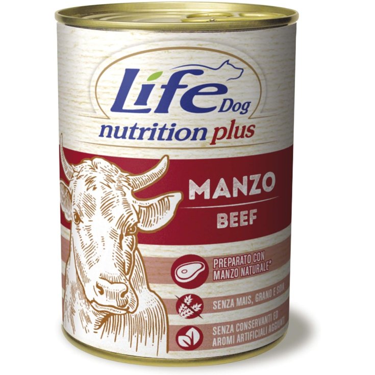 Life Dog Nutrition Plus Manzo a Pezzettoni - 400GR