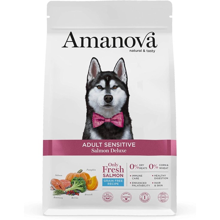 AMANOVA WET DOG POUCH TASTY SALMON &  TU