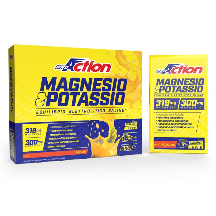 Magnesio & Potassio ProAction 10 Bustine Magnesio & Potassio ProAction 10 Bustine