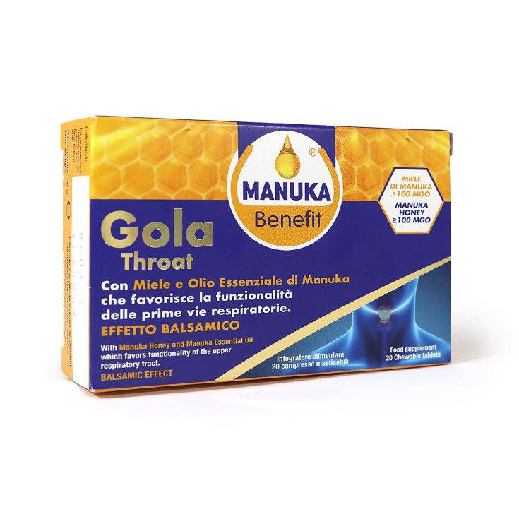 Gola Throat Manuka Benefit&reg; Optima Naturals 20 Compresse