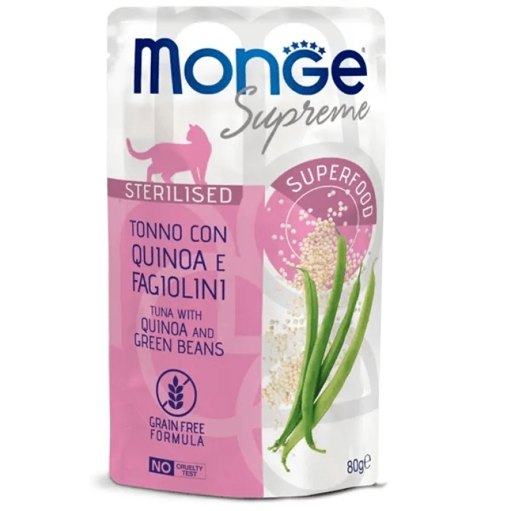 Supreme Sterilised Adult Pezzetti di Tonno con Quinoa e Fagiolini - 80GR
