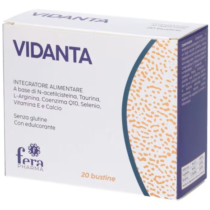 Fera Pharma Vidanta Integratore per Fertilit&agrave; Maschile, 20 Bustine