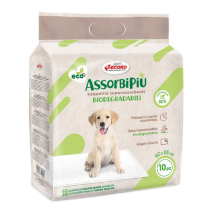 Assorbipi&ugrave; Tappetini Assorbenti con Carbone Attivo - 10Pz - 60 x 60 Cm
