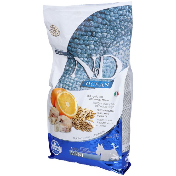 Natural & Delicious Ocean con Ricetta Merluzzo, Farro, Avena e Arancia - 300GR