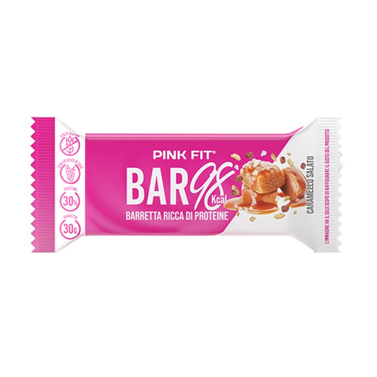 Pink Fit&reg; Bar 98 Caramello Salato ProAction&reg; 30g