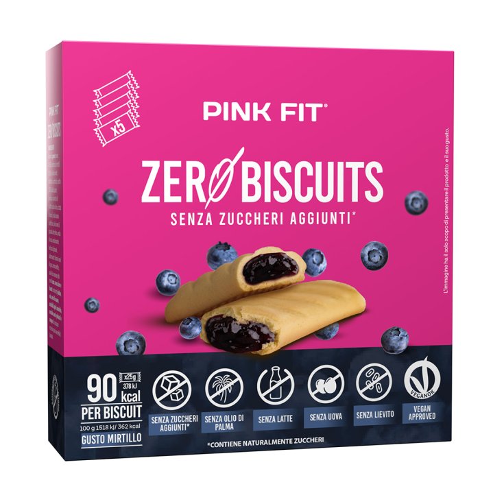 Pink Fit&reg; Zero Biscuits Mirtillo ProAction&reg; 5 Pezzi