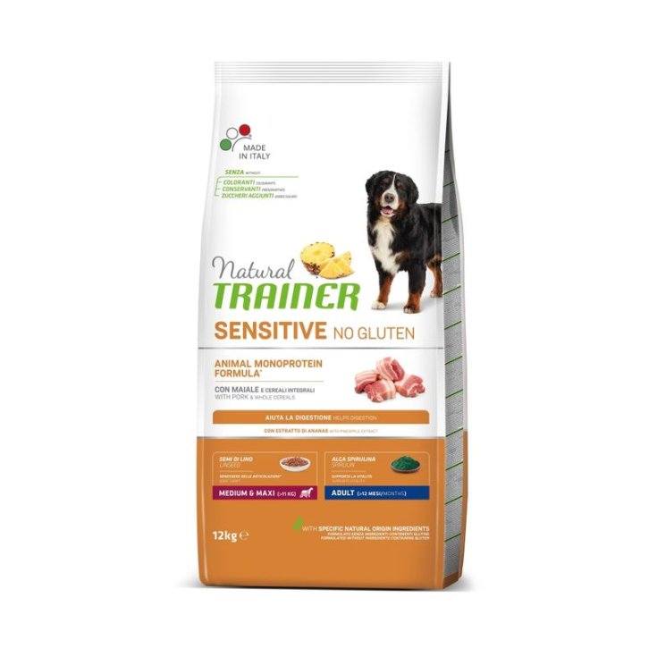Natural Sensitive No Gluten Medium & Maxi Adult con Maiale - 3KG