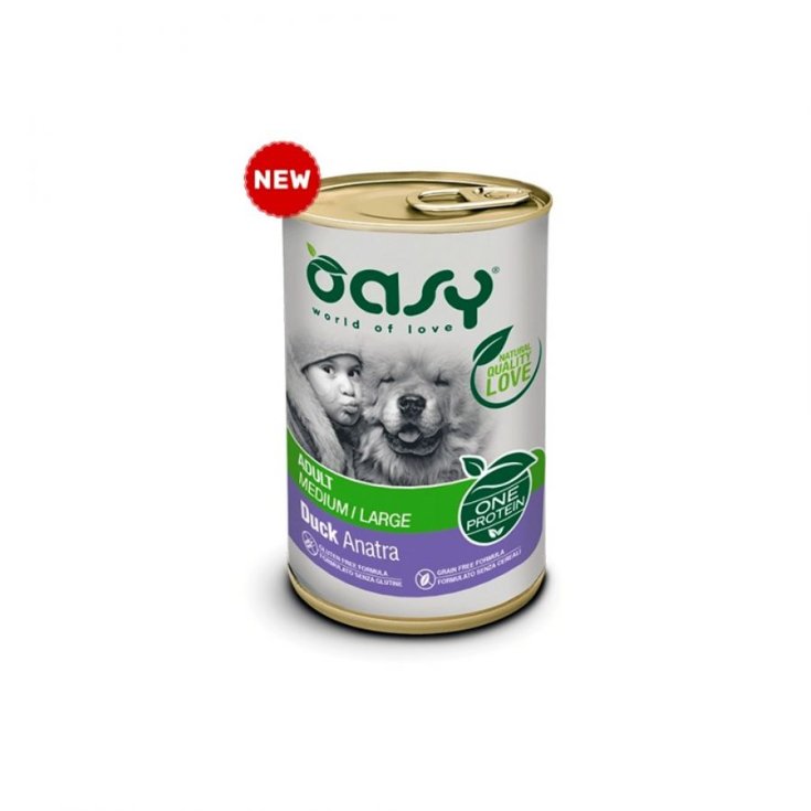 OASY WET DOG - ADULT ALL B ANATRA 400 G