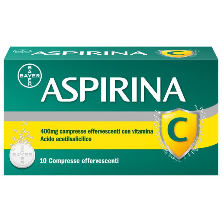 Aspirina C Raffreddore Influenza 400mg Acido Acetilsalicilico 10 Cpr