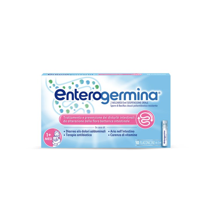 Enterogermina 2 Miliardi Sospensione Orale 10 Flaconcini x5ml