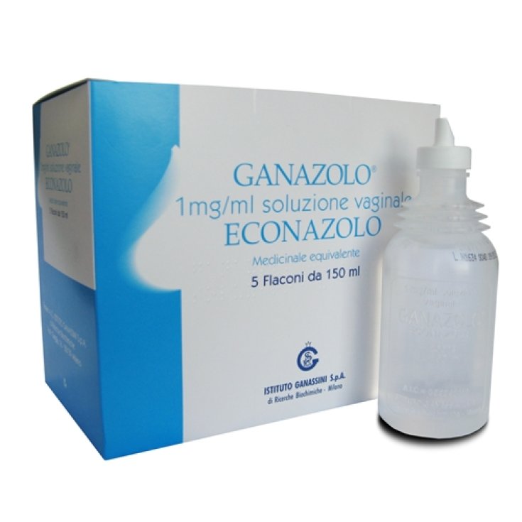 Ganazolo&reg; Soluzione Vaginale 1 mg/ml Istituto Ganassini 5 Flaconi 150ml + 5 Cannule