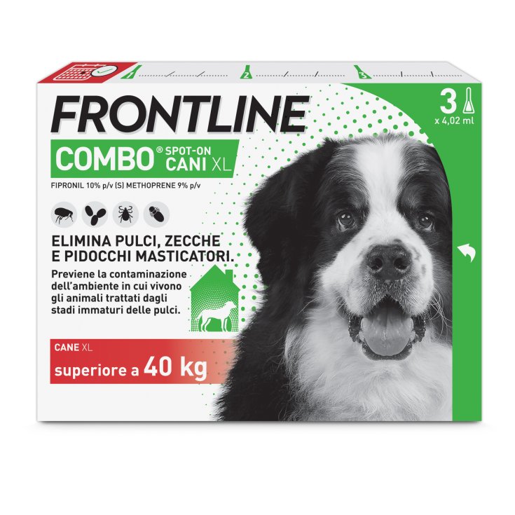 Frontline Combo Cani XL (> 40 Kg), 3 Pipette Antiparassitarie