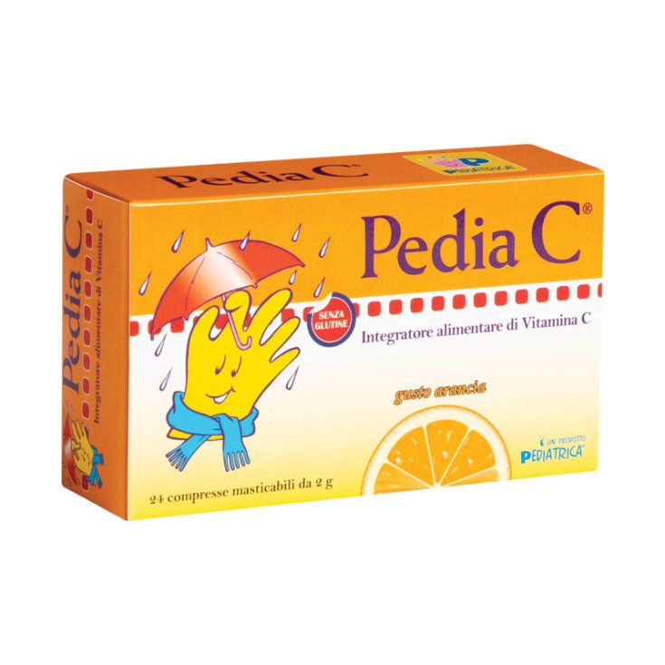 Pedia C&reg; Arancia PEDIATRICA&reg; 24 Compresse Masticabili