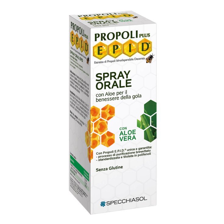 Spray Orale Con Aloe Propoli Plus E.P.I.D.&reg; Specchiasol 15ml