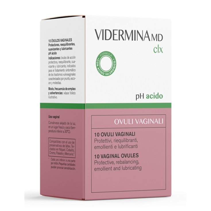 Vidermina MD Clx Ovuli Vaginali 10 Ovuli