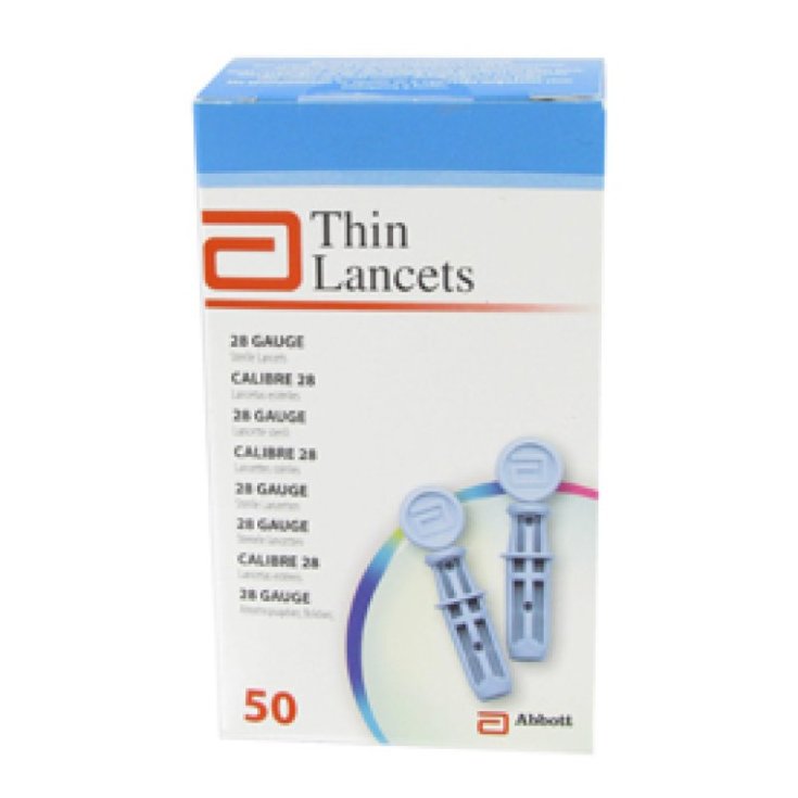 Thin Lancets Abbott 50 Pezzi