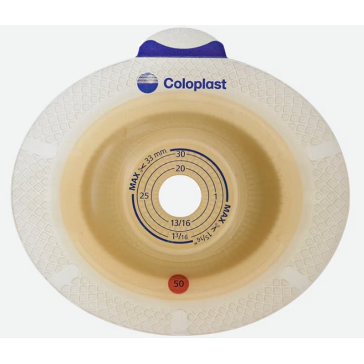 SenSura&reg; Convex Light Click Placca Flangia 50mm Foro 15-33mm Coloplast 5 Pezzi 11021
