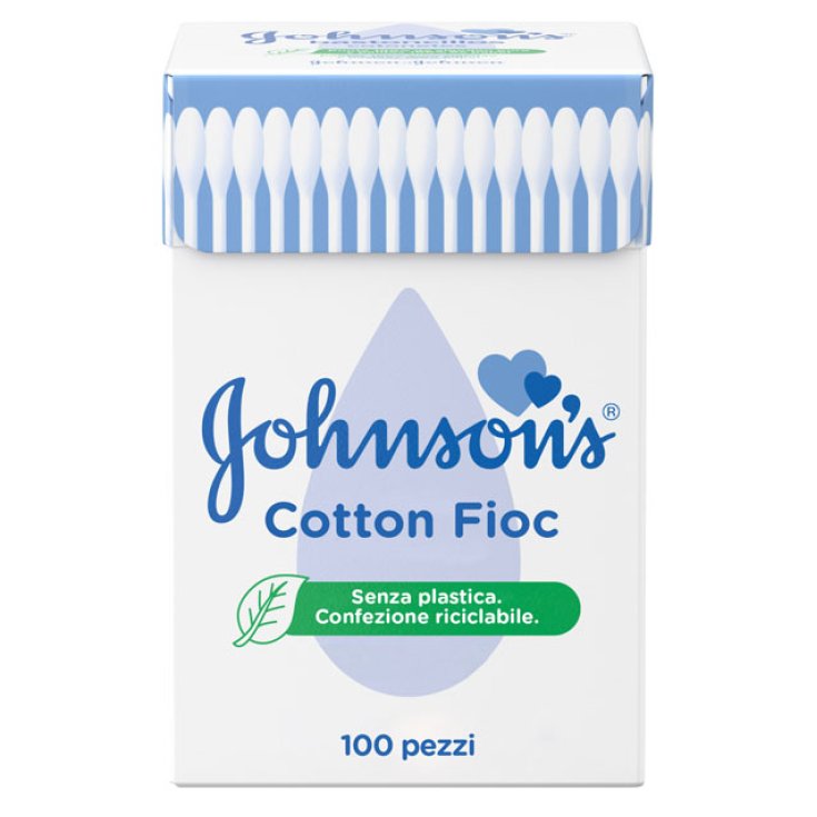Johnson's Baby, Baby Bastoncini Morbidissimi, Cotone - 100 Pezzi