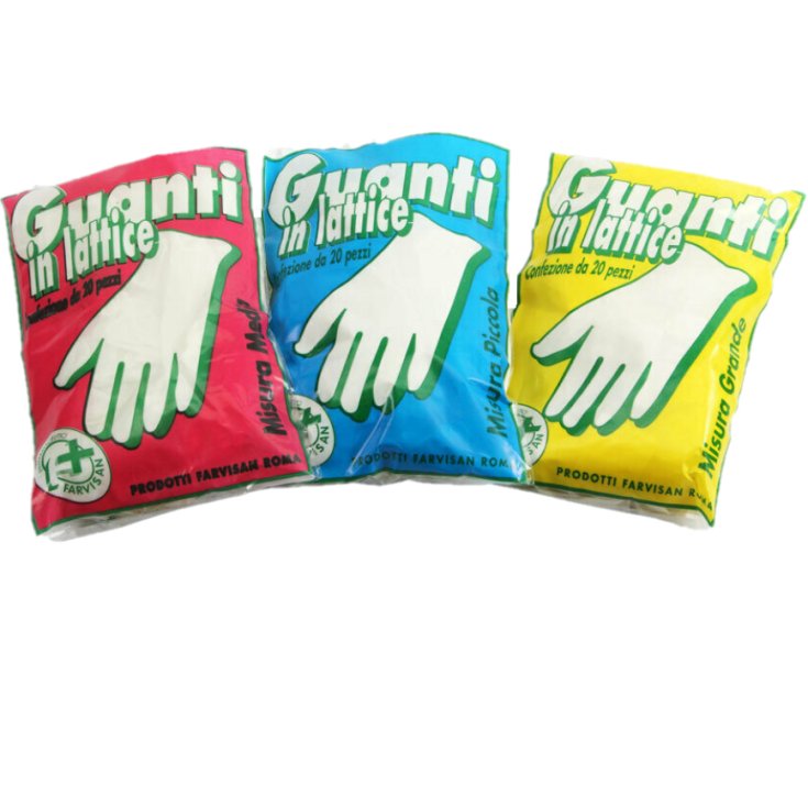 Guanti in Lattice Mis. Media Farvisan 20 Pezzi