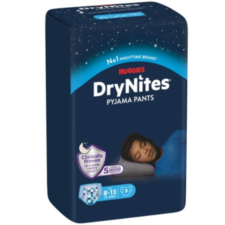Drynites&reg; Pyjama Pants 8-13 Anni Huggies 9 Pezzi