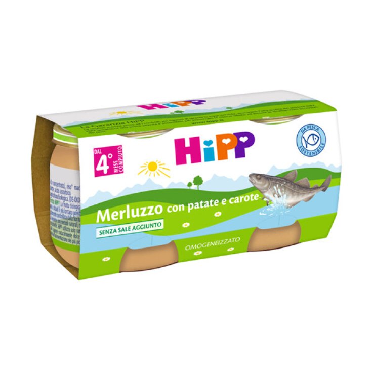 Merluzzo Con Patate E Carote HiPP Biologico 2x80g