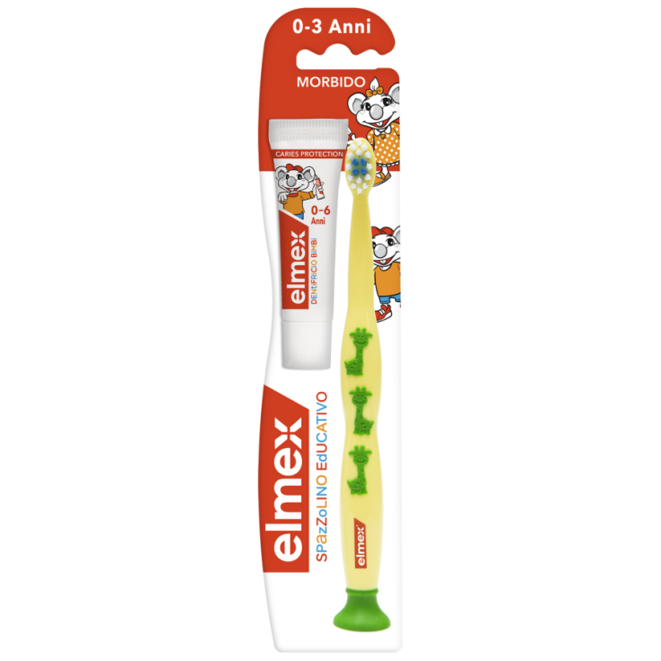 elmex&reg; Spazzolino Educativo 0-3 Anni + Dentifricio