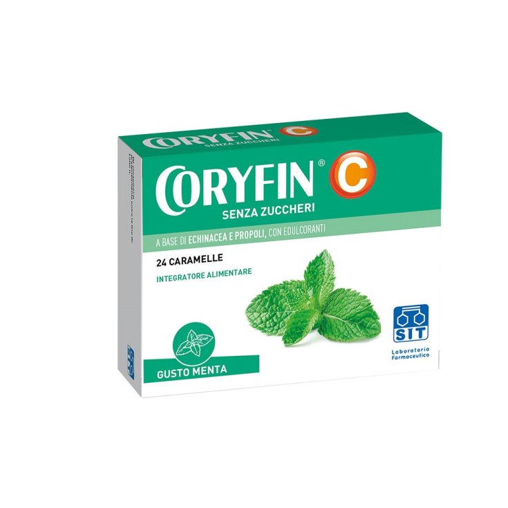 Coryfin&nbsp;C Senza Zuccheri&nbsp;Mentolo SIT Laboratorio Farmaceutico 24 Caramelle