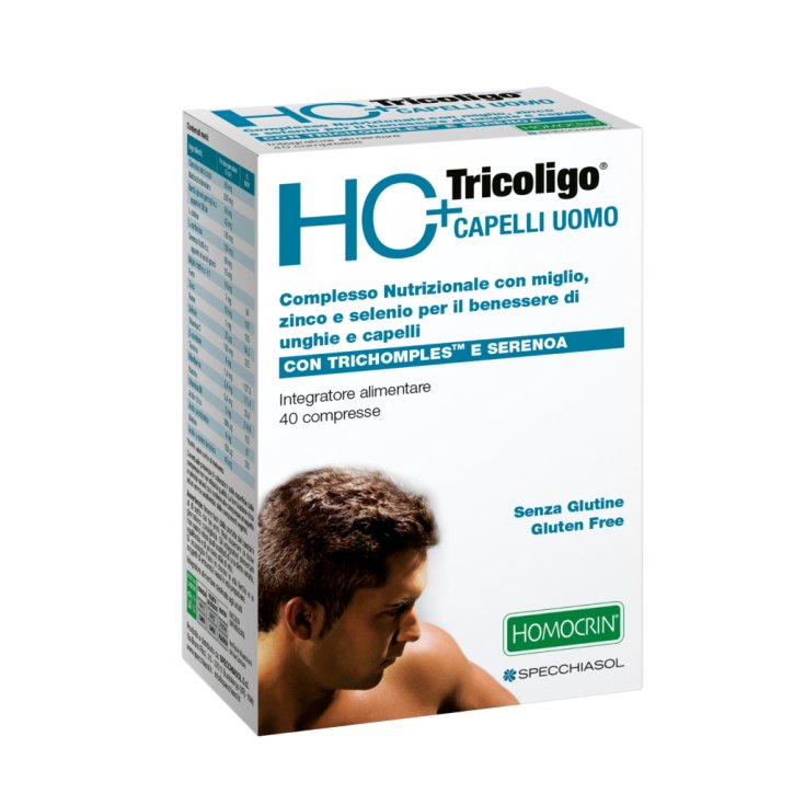 Tricoligo&reg; Capelli Uomo HC+ Specchiasol 40 Compresse