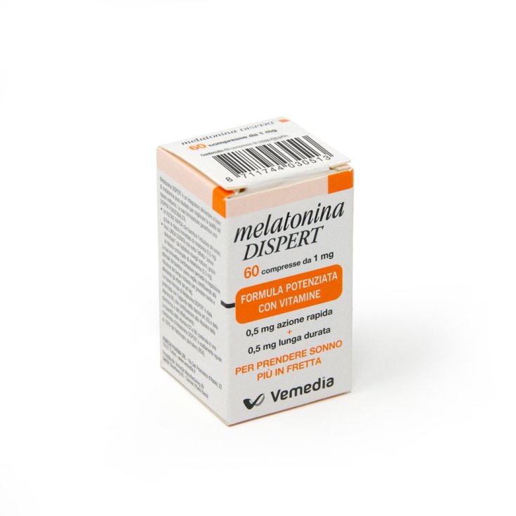 Vemedia Melatonina Dispert 1mg Integratore Alimentare 60 Compresse
