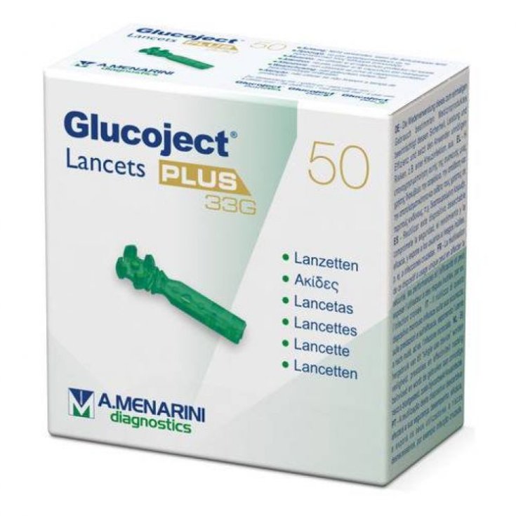Glucoject Lancets PLUS 33G&nbsp;A.Menarini Diagnostics 50 Lancette