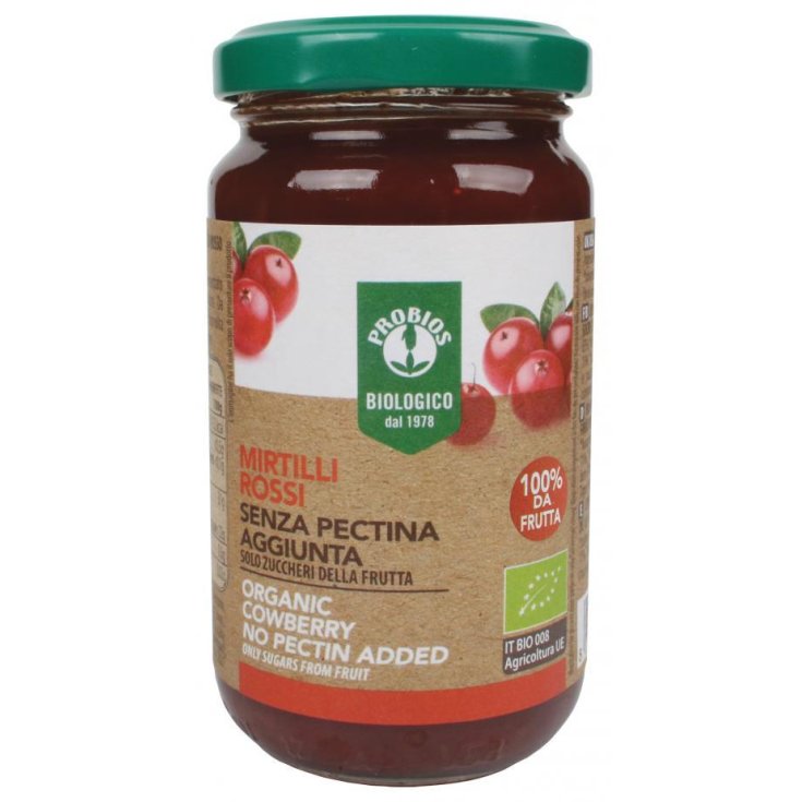 Mirtilli Rossi Senza Pectina Aggiunta Probios 220g