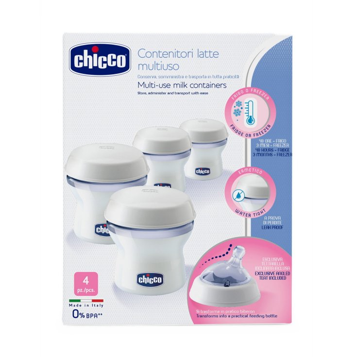 Contenitori Per Latte Natural Feeling CHICCO 4 Pezzi