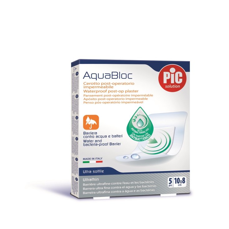 AquaBloc Cerotto Post Operatorio 10x8cm PIC 5 Pezzi