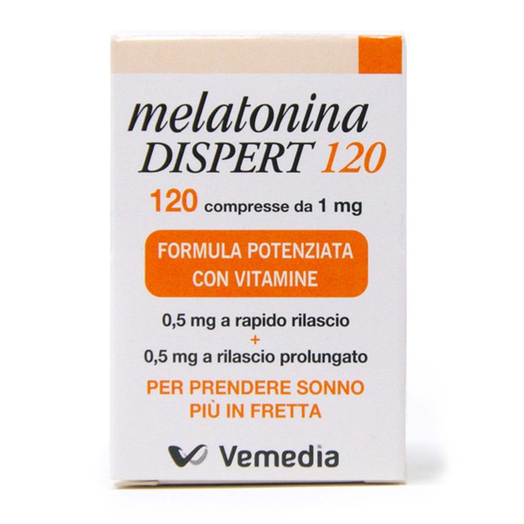 Vemedia Melatonina Dispert 1mg Integratore Alimentare 120 Compresse