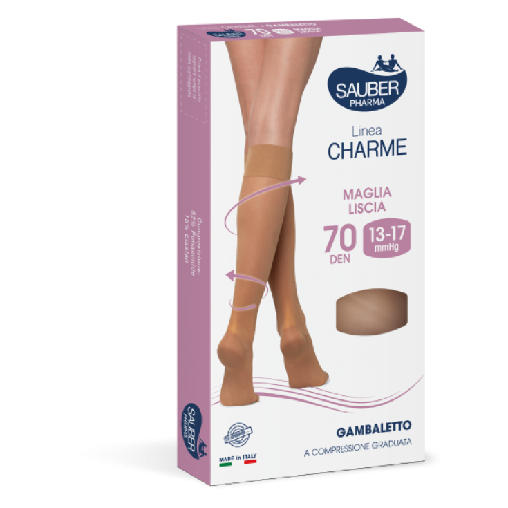 Linea Charme 70D Gambaletto Beige 2&nbsp;Sauber 1 Paio