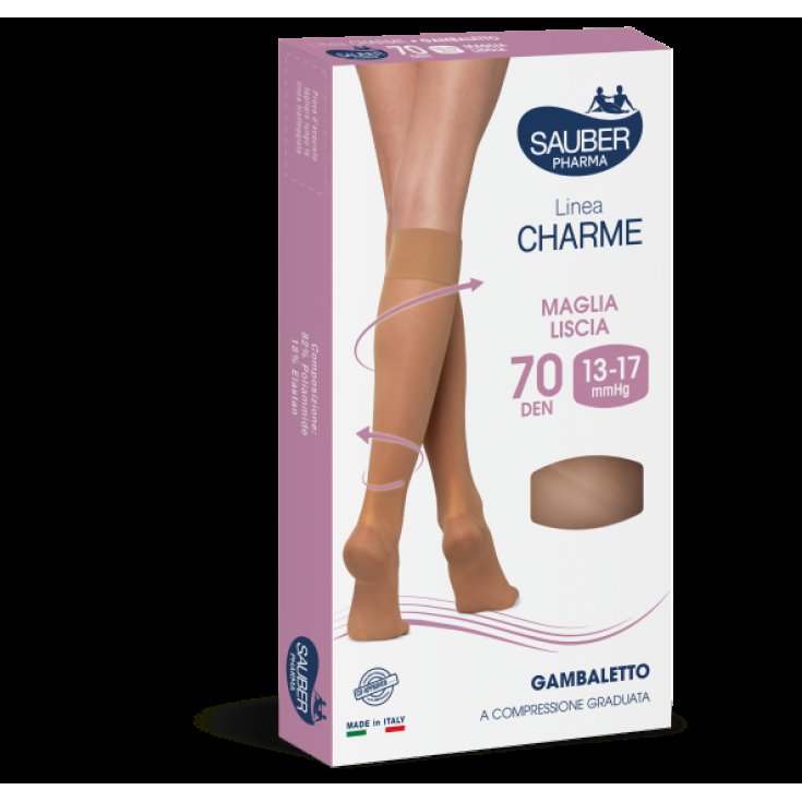 Linea Charme 70D Gambaletto Nero Tg.2&nbsp;Sauber