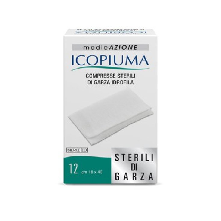 Icopiuma Compresse Sterili Di Garza Idrofila 18x40cm 12Pezzi