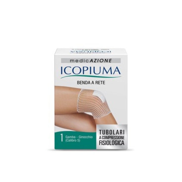 Icopiuma Benda A Rete A Compressione Fisiologica - Gamba Ginocchio Calibro 5