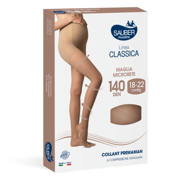 Linea Classica 140D Collant Premaman Neutro&nbsp;Tg.5&nbsp;Sauber