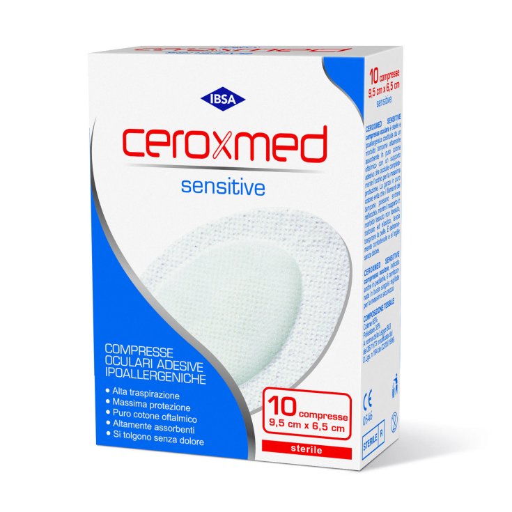 Ceroxmed Sensitive Compressa Oculare IBSA 10 Compresse 9,5cmx6,5cm