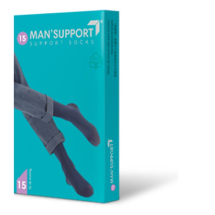 Man Support Cotton 15 Gambaletto Antracite 3 GloriaMed&reg;