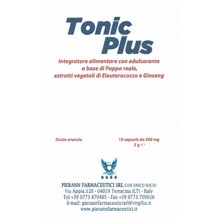 Tonic Plus Arancia Pierann Farmaceutici 10 Capsule