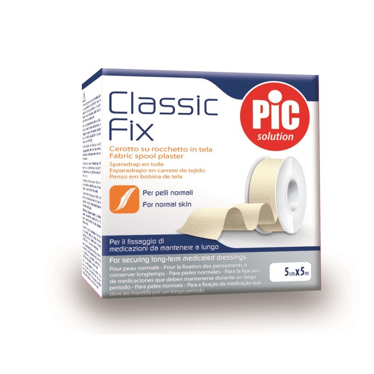 Classic Fix 5cm&nbsp;x&nbsp;5m&nbsp;Cerotto su Rocchetto in Tela PIC
