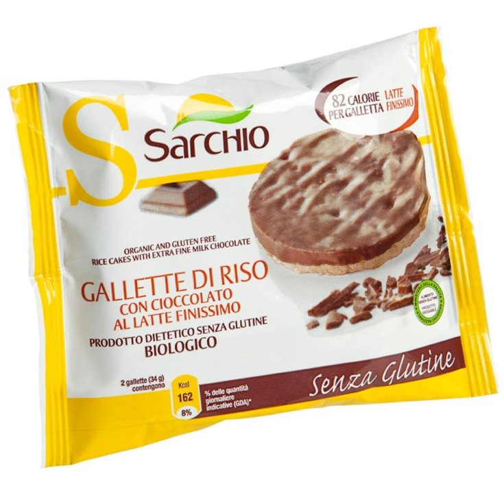 Gallette Di Riso Con Cioccolato Al Latte Sarchio 34g