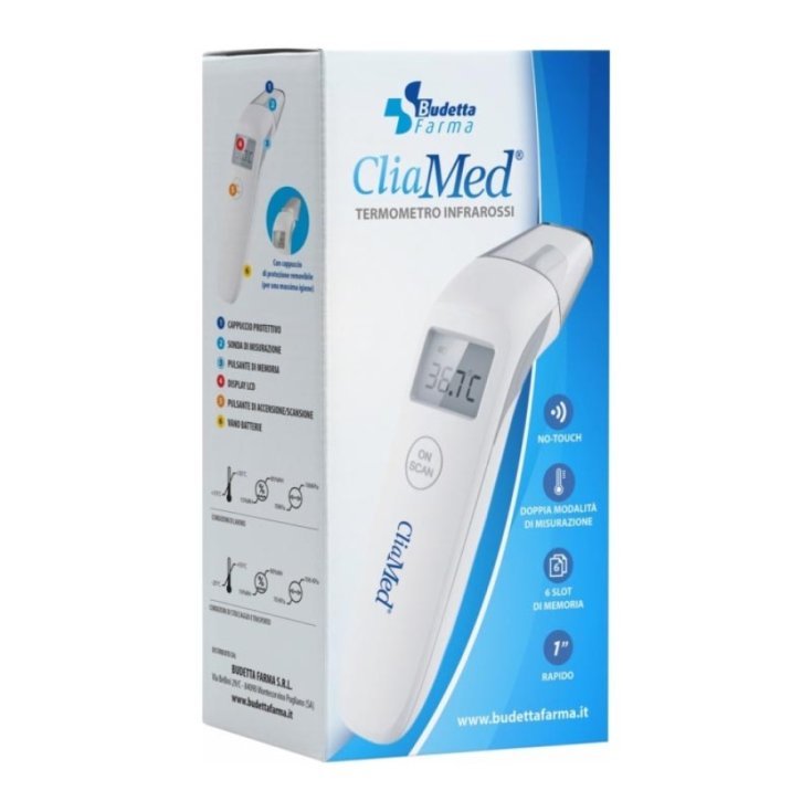 Termometro ad Infrarossi&nbsp;CliaMed&reg; 1 Pezzo